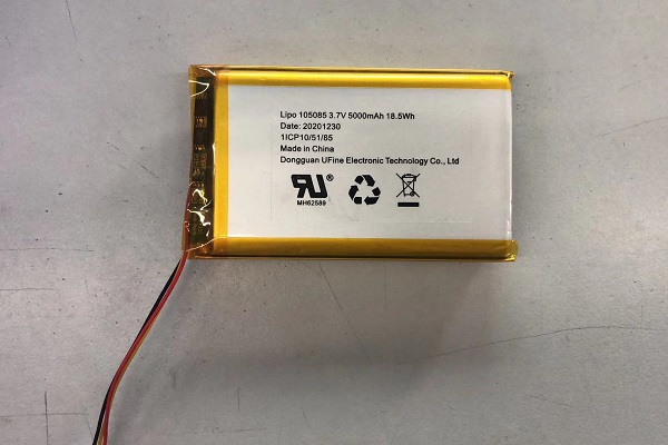 5000mAh UL certified lithium battery