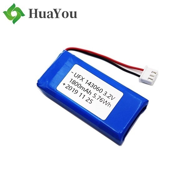 1800mAh 3.2V LiFePO4 Battery