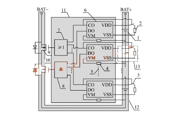 protection board for lithium battery pack with equalizing charging capability