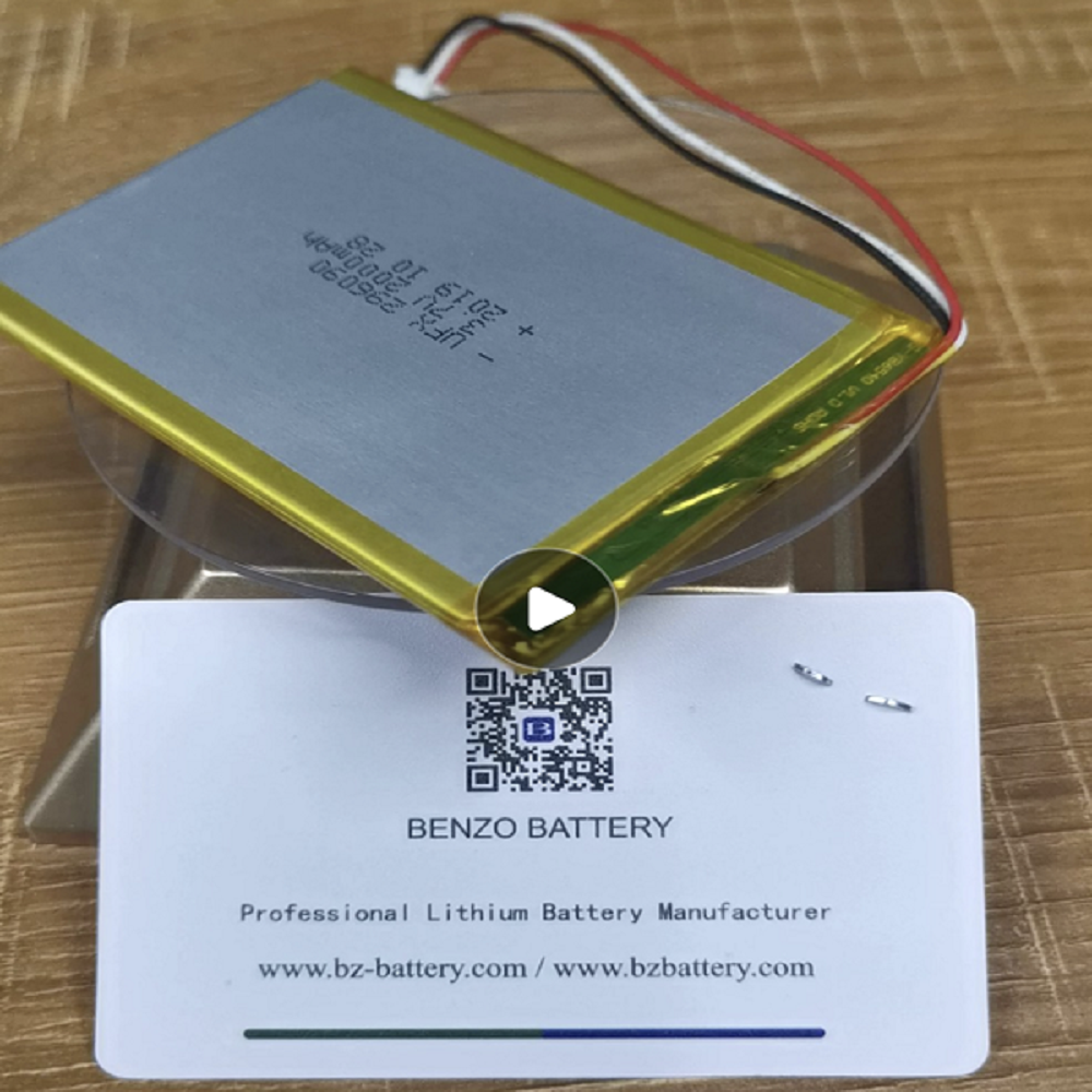 Factory Wholesale Lipo Battery 296090 2000mAh 3.7V Li-Polymer Battery