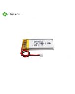 Chinese Battery Manufacturer Customized Neck Massager Lipo Battery HY 501738 3.8V 350mAh Lithium Polymer Battery