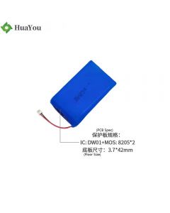 Li-ion Cell Supplier Wholesale Lighting Device Battery HY 105080-2P 3.7V 10000mAh Li-polymer Battery Pack