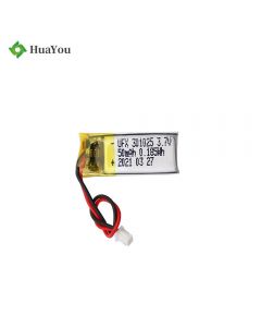 Lithium Cell Factory Supply High Performance Rechargeable Smart Watch Lipo Battery HY 301025 3.7V 50mAh Li-polymer Battery