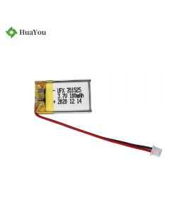 Chinese Battery Manufacturer Supplies Best Quality Smart Wristband Lipo Battery HY 351525 100mAh 3.7V Li-Polymer Battery