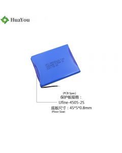 Wholesale Lithium Polymer Battery For Electric Toy HY 355264-2S 7.4V 1250mAh 3C Discharge Battery Pack