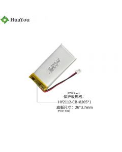 Li-ion Cell Manufacturer Custom Portable Medical Equipment Battery HY 303060 3.2V 380mAh Li-polymer Battery 