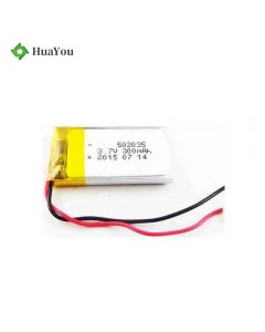 KC Certification Lipo Battery for Bluetooth Speaker HY 502035 300mAh 3.7V Polymer Li-ion Battery