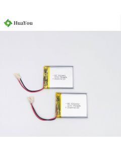 High Quality Rechargeable GPS Tracker Lipo Battery HY 503442 3.7V 750mAh Lithium Polymer Battery