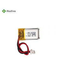 Hot Sale Rechargeable For Heating Insole Lipo Battery HY 601220 90mAh 3.7V Lithium Polymer Battery