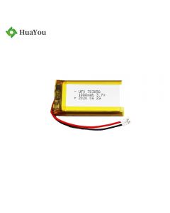 Rechargeable Beauty Equipment Lipo Battery HY 703050 1000mAh 3.7V Li-Polymer Battery