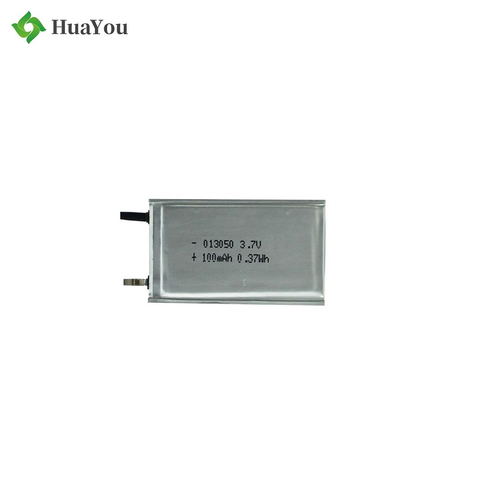 100mah 3.7V Ultra Thin Polymer Li-Ion Battery