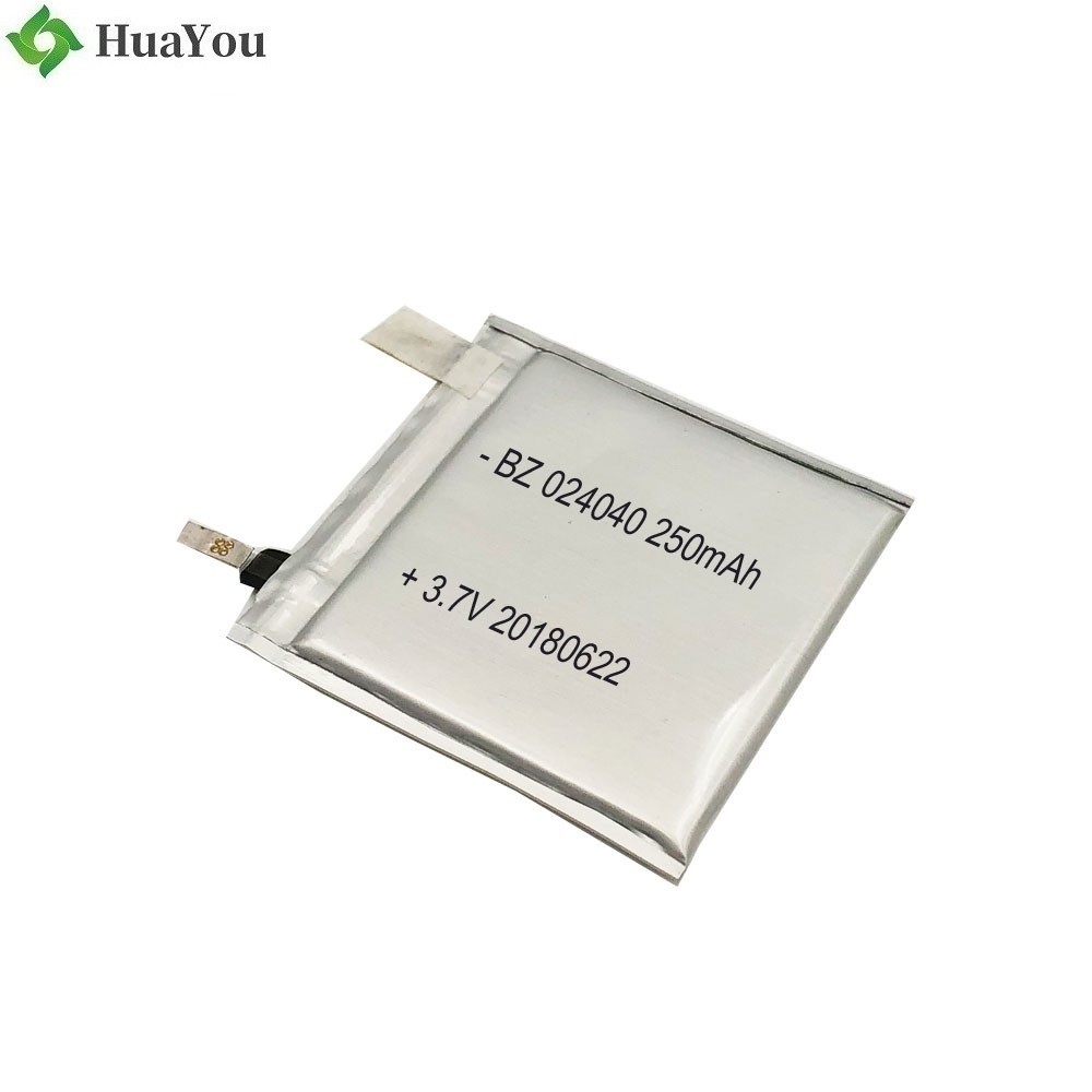 250mAh 3.7V Lipo Battery Cell