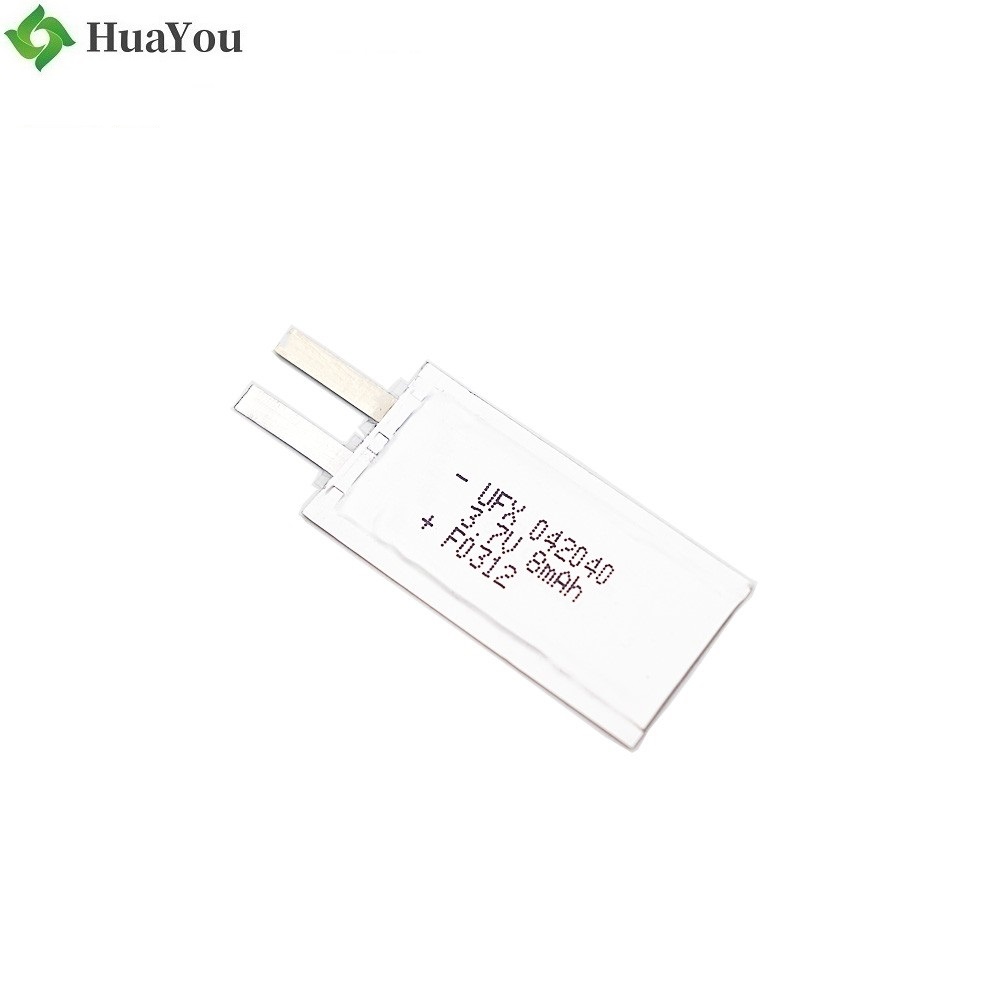 042040 8mAh 3.7V Lithium Polymer Battery