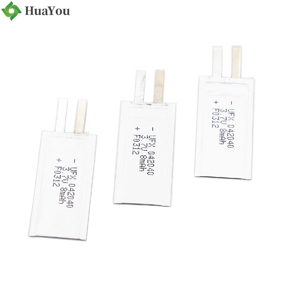 042040 8mAh 3.7V Lithium Polymer Battery