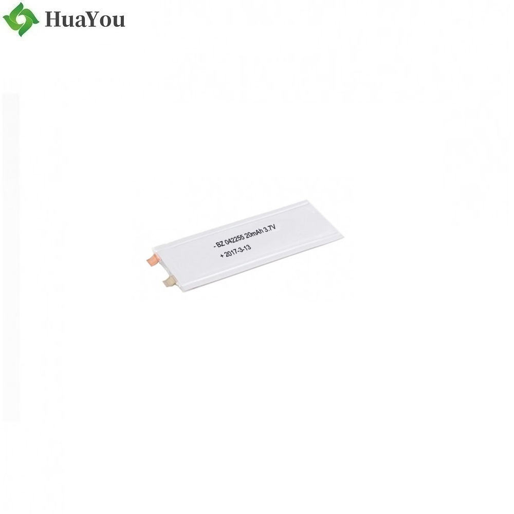 Super-thin Battery - HY 042255 - 20mAh - 3.7V - Lithium Ion Battery