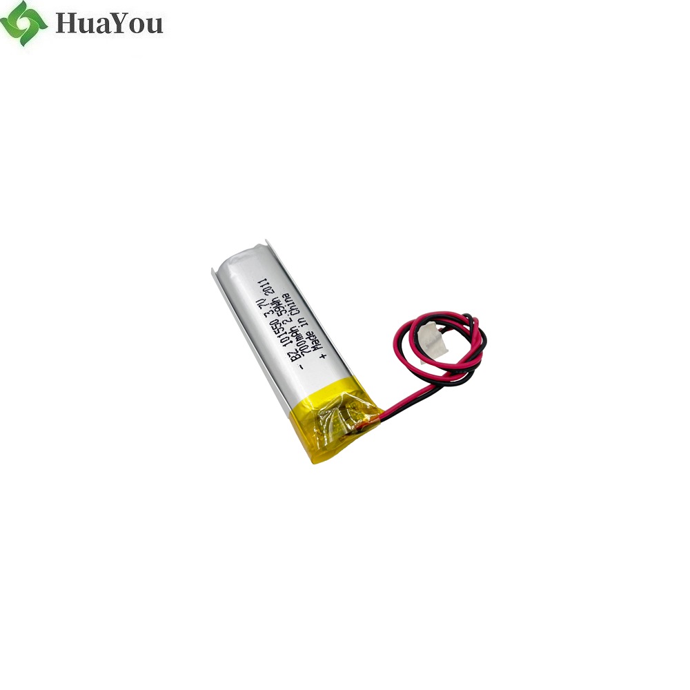 101550 3.7v 700mAh Li-po Battery