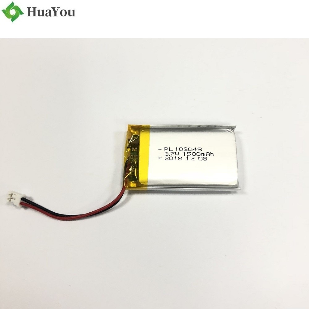 103048 3.7V 1500mAh Lipo Battery with KC Certification