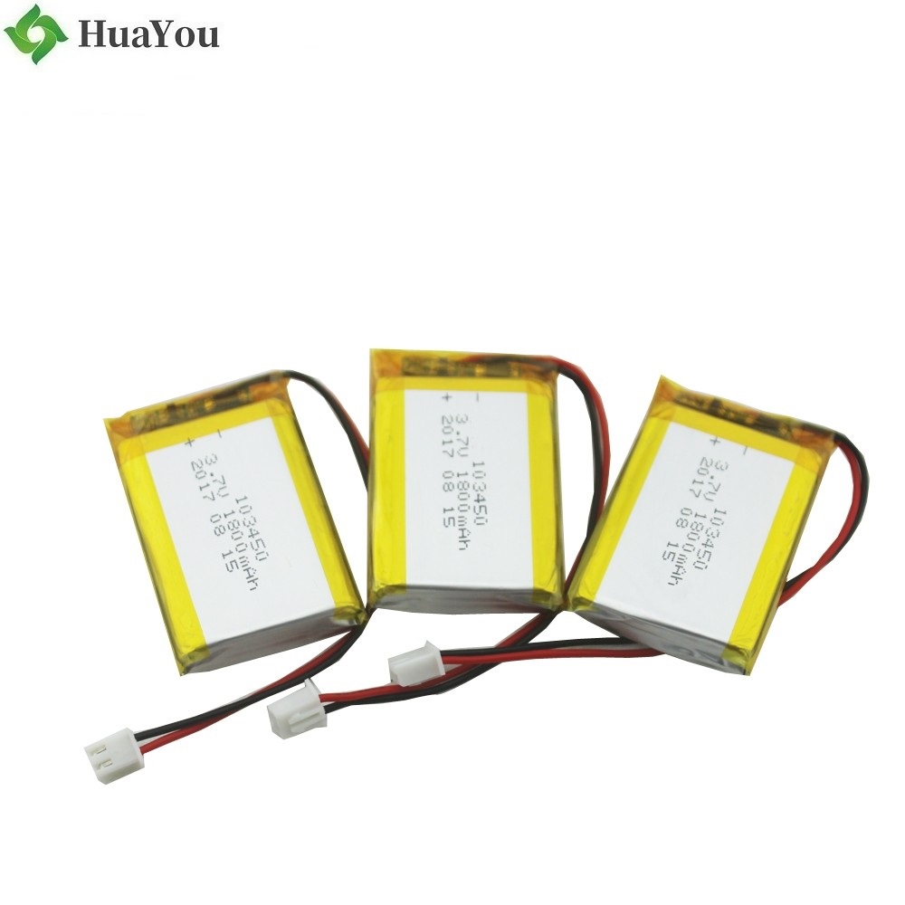 103450 1800mAh 3.7V Lipo Battery with UL Certificate
