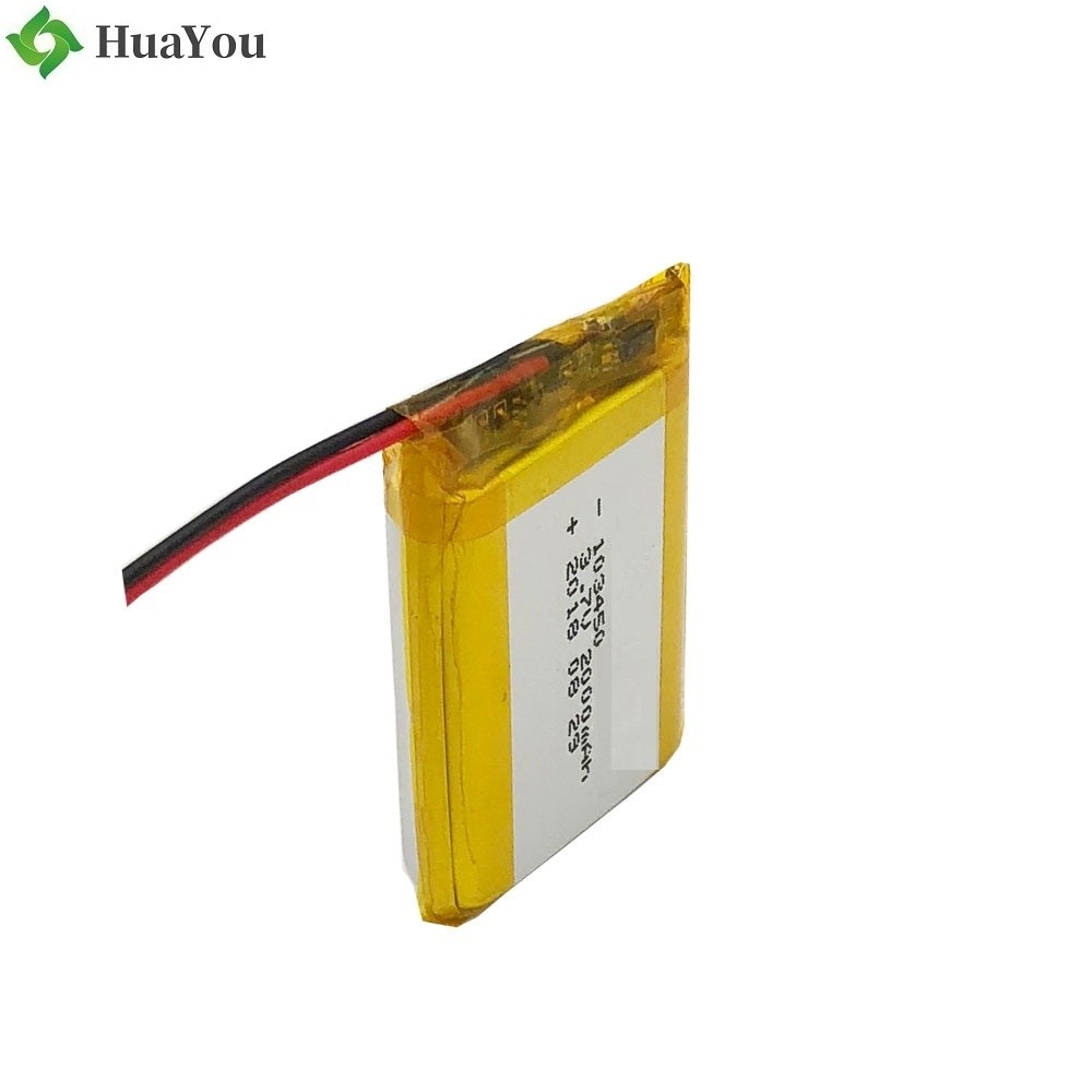 103450 2000mah 3.7V Lipo Battery