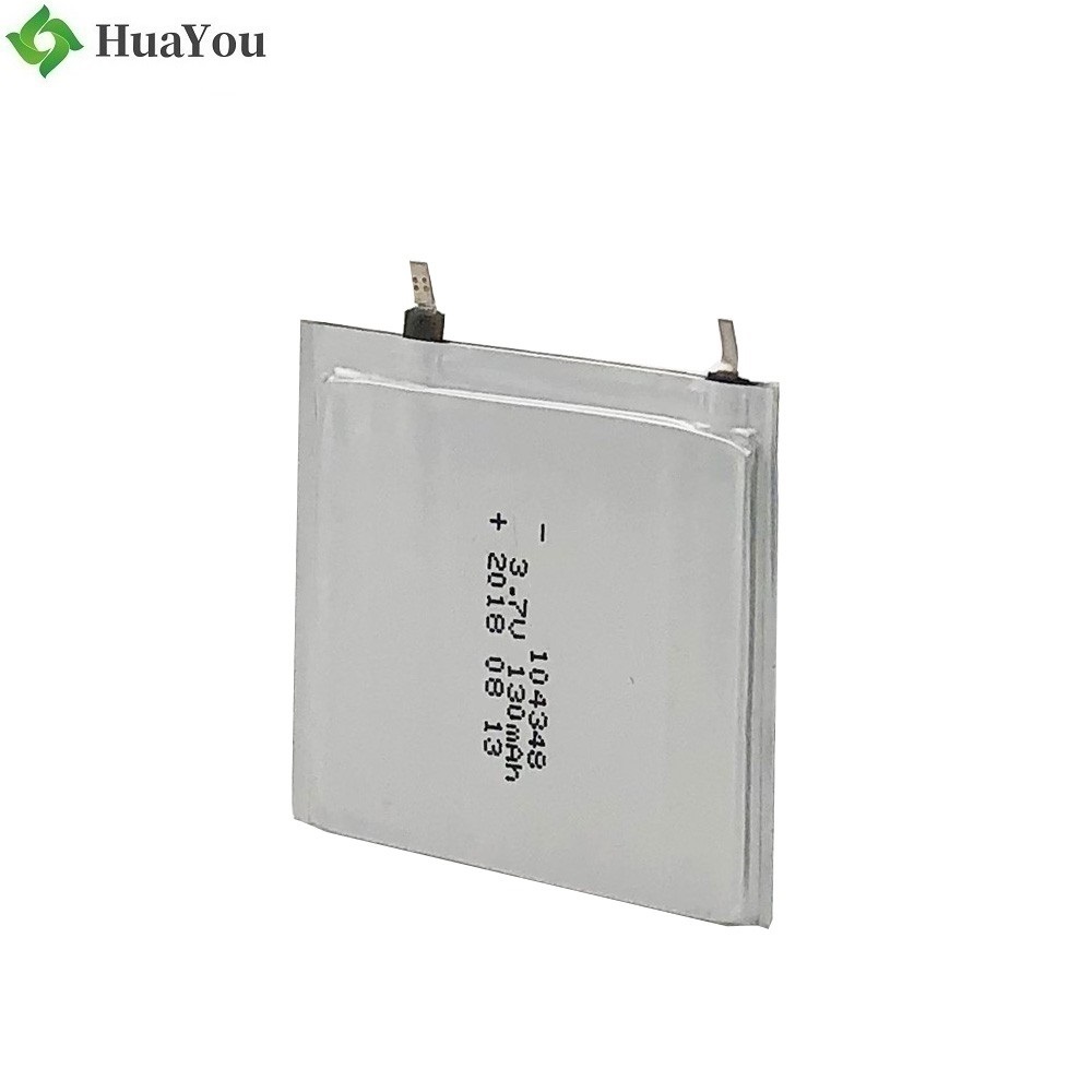 104348 130mAh Super Thin Battery