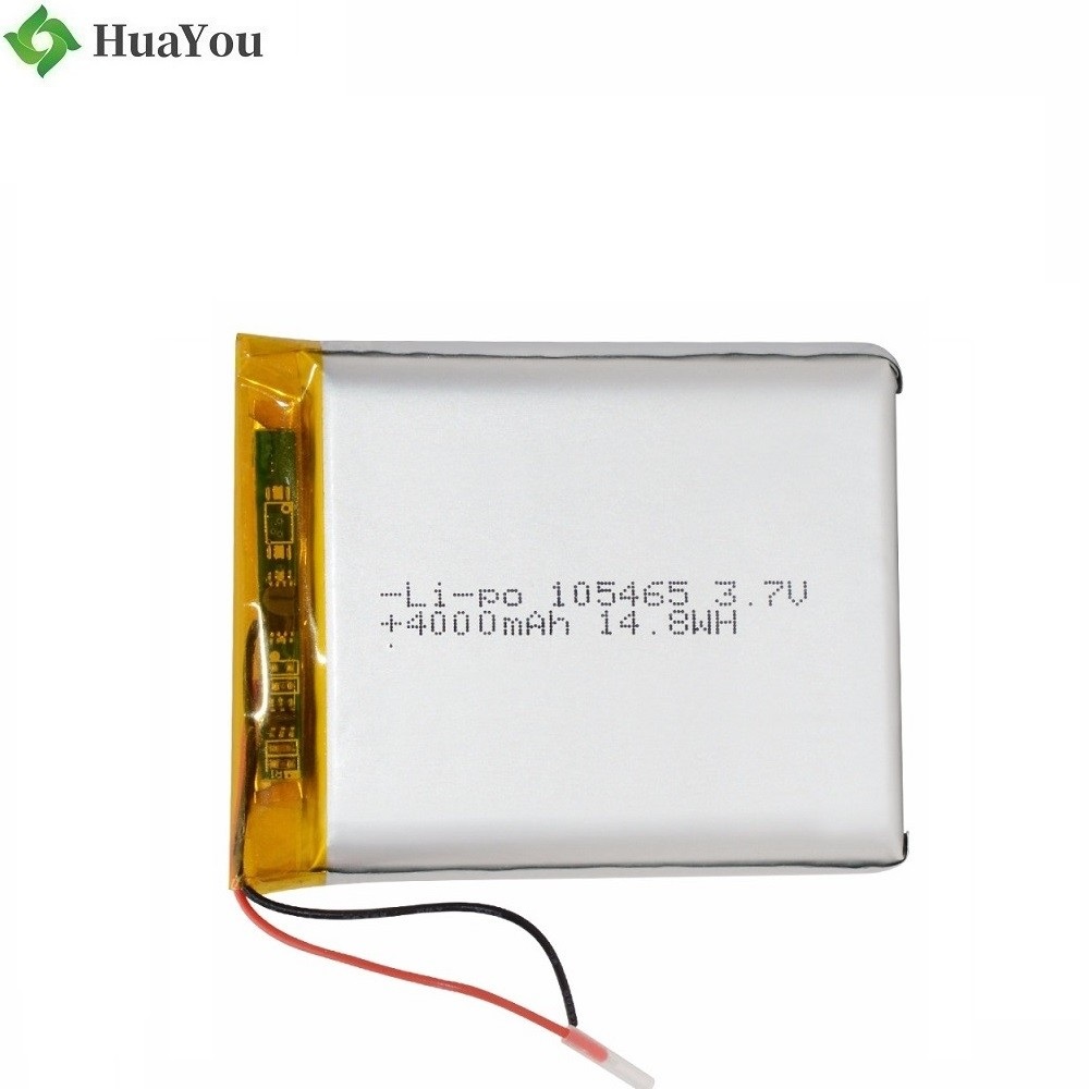 105465 3.7V 4000mAh Lithium Polymer Battery