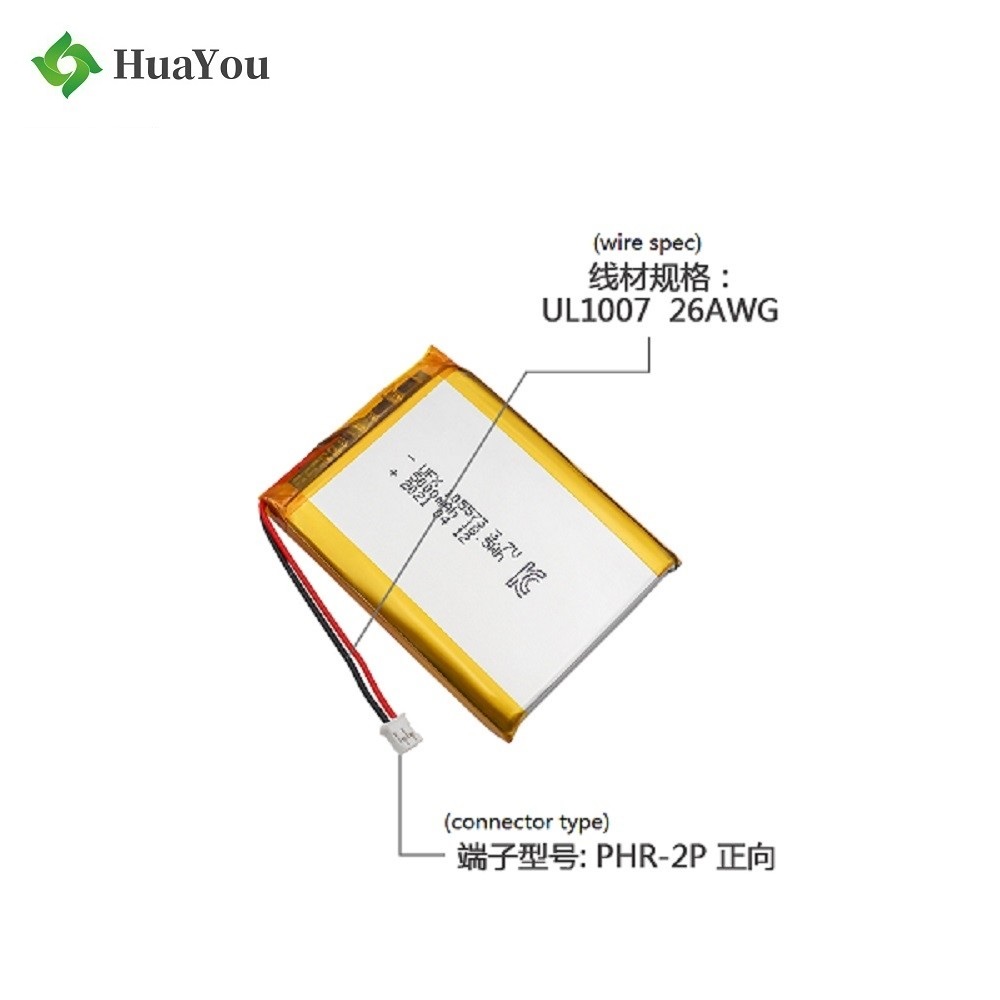 105573 3.7V 5000mAh Li-ion Polymer Battery