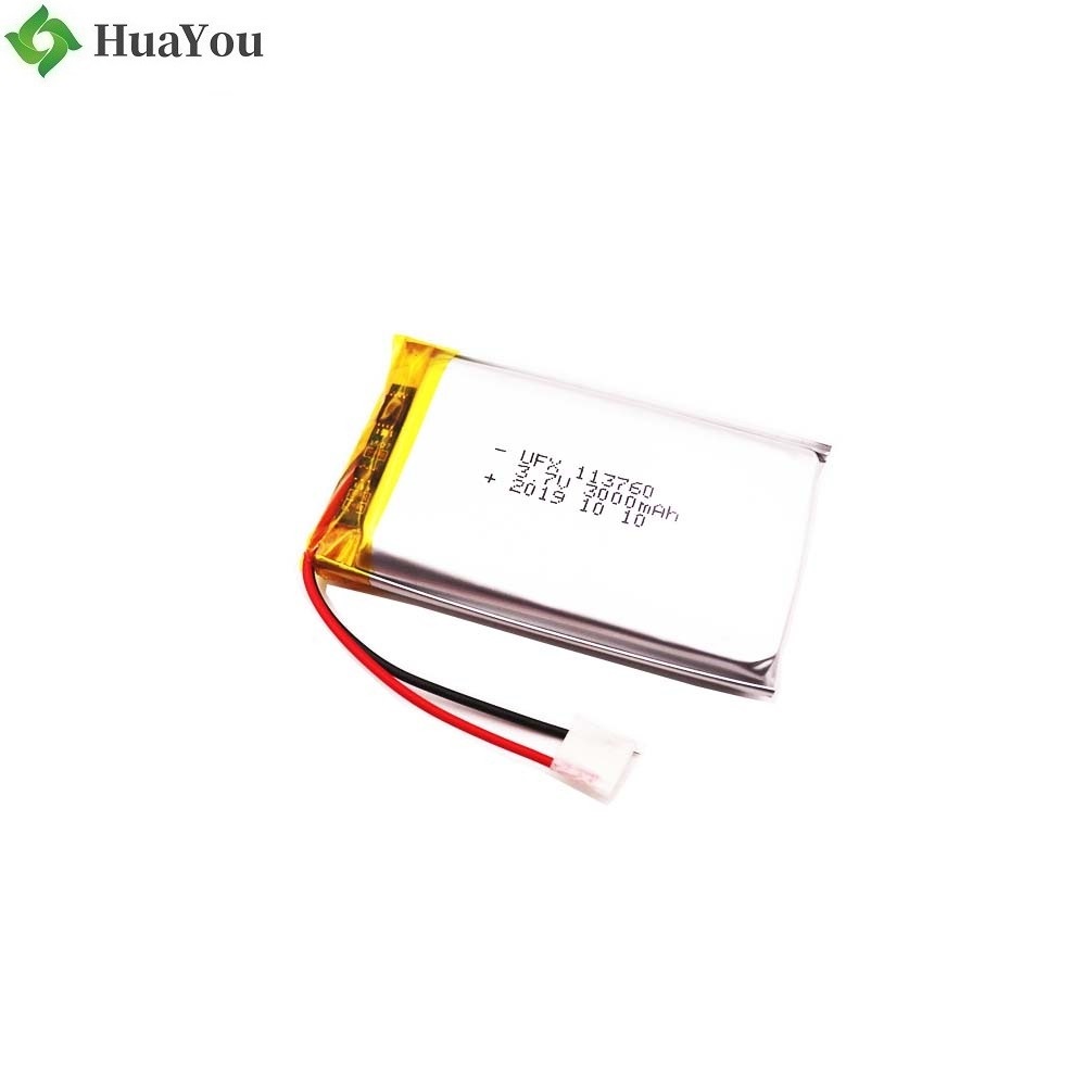 113760 3.7V 3000mAh Li-Polymer Battery