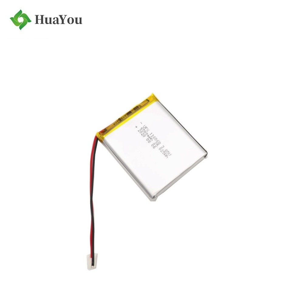 116068 6500mAh 3.7V Li-Polymer Battery