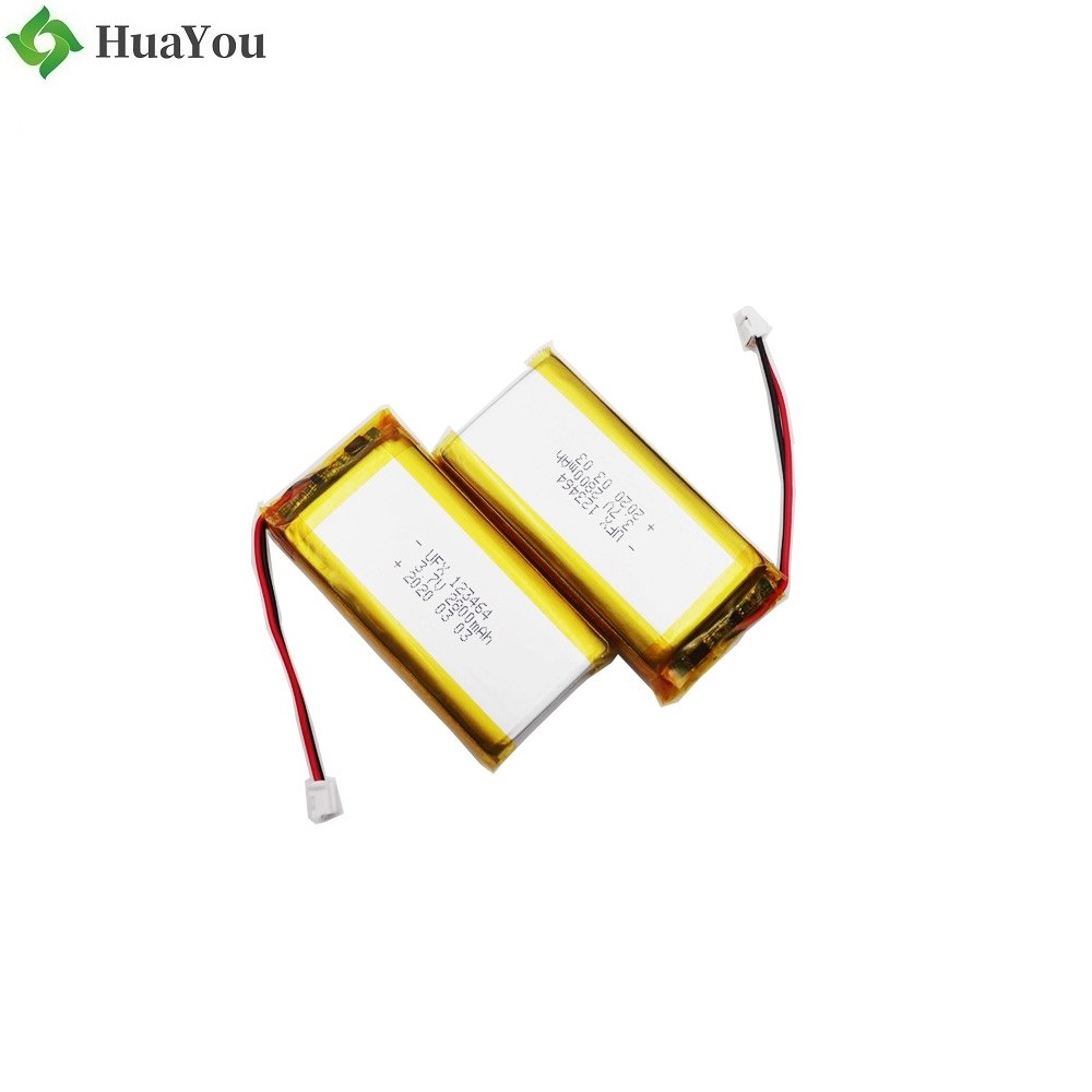 123464 2800mAh 3.7V Li-Polymer Battery