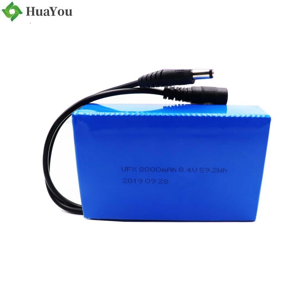 126090 8.4V 8000mAh Rechargeable Lipo Battery Pack 