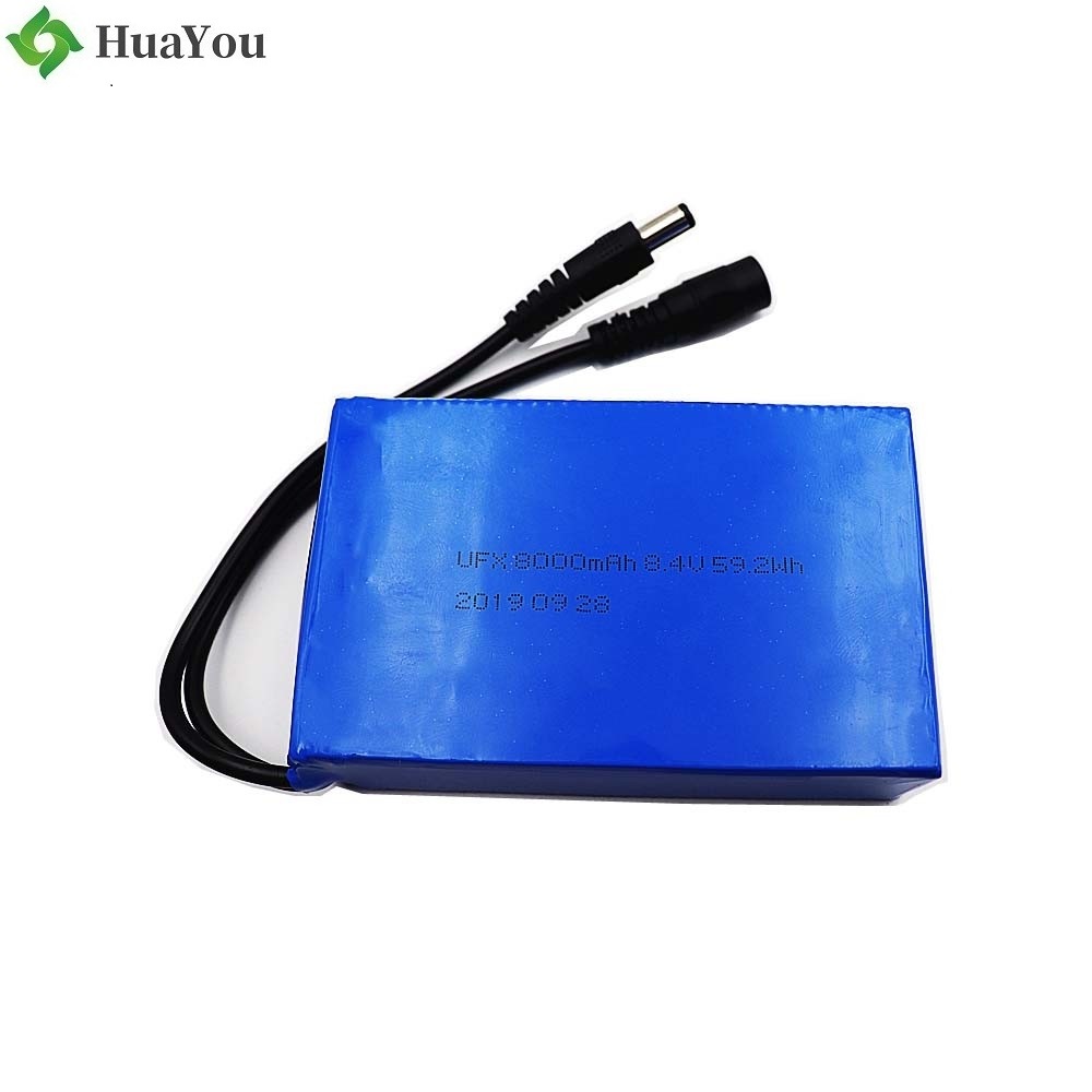 126090 8.4V 8000mAh Rechargeable Lipo Battery Pack 