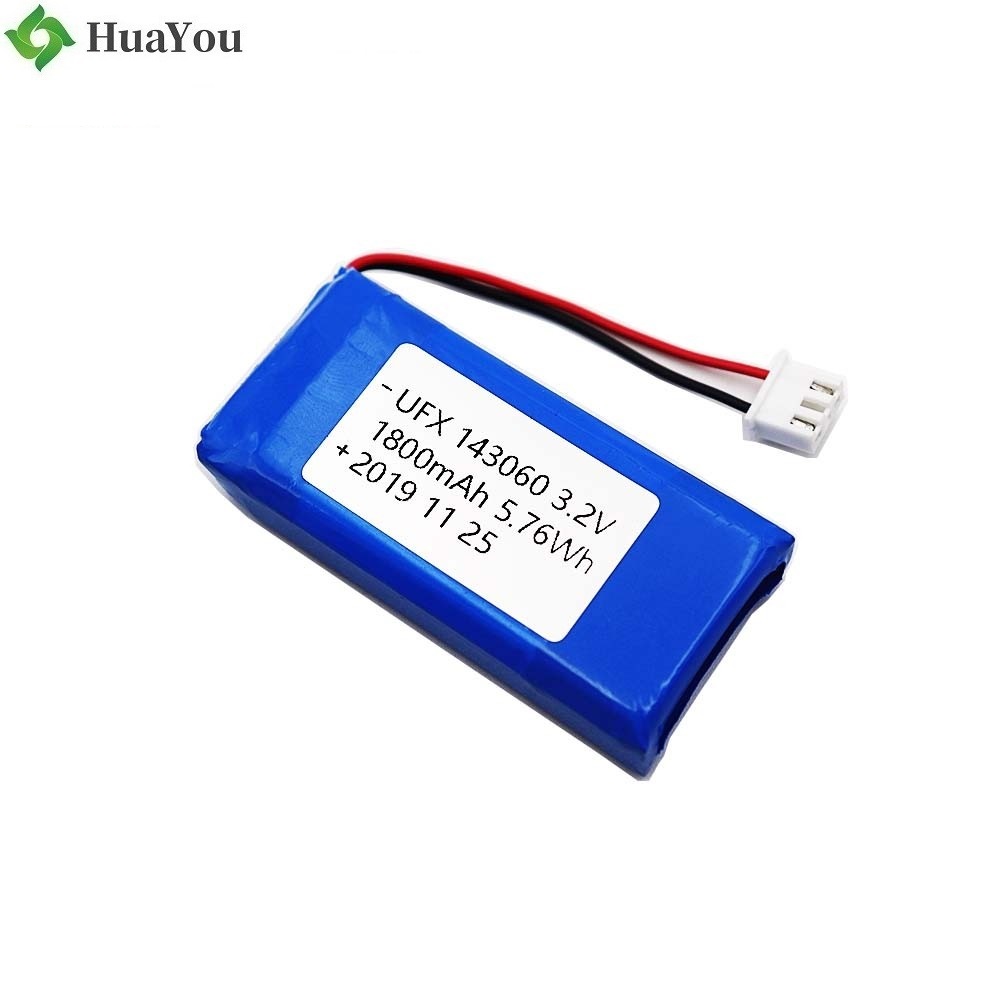 143060 1800mAh 3.2V LiFePO4 Battery