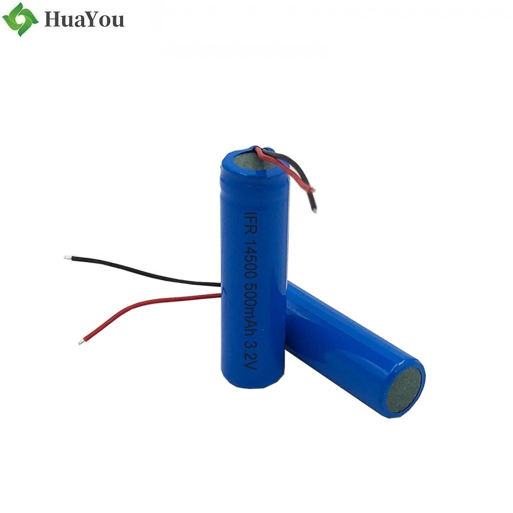 500mAh Flashlight LiFePO4 Cylindrical Battery
