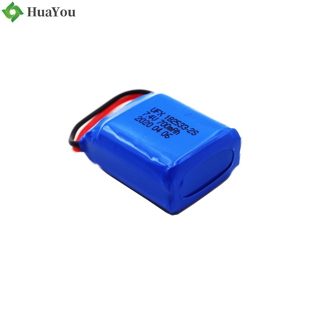 182533-2S 700mAh 7.4V Rechargeable Lipo Battery