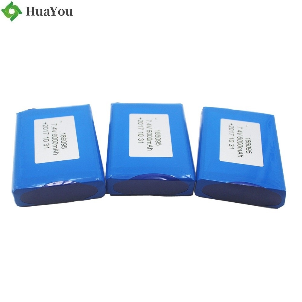 186095 2S 6000mAh 7.4V Polymer Li-Ion Battery