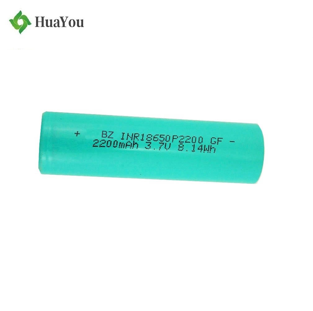 18650 2200mah 3.7V 3C Cylindrical Li-ion Battery Cell 