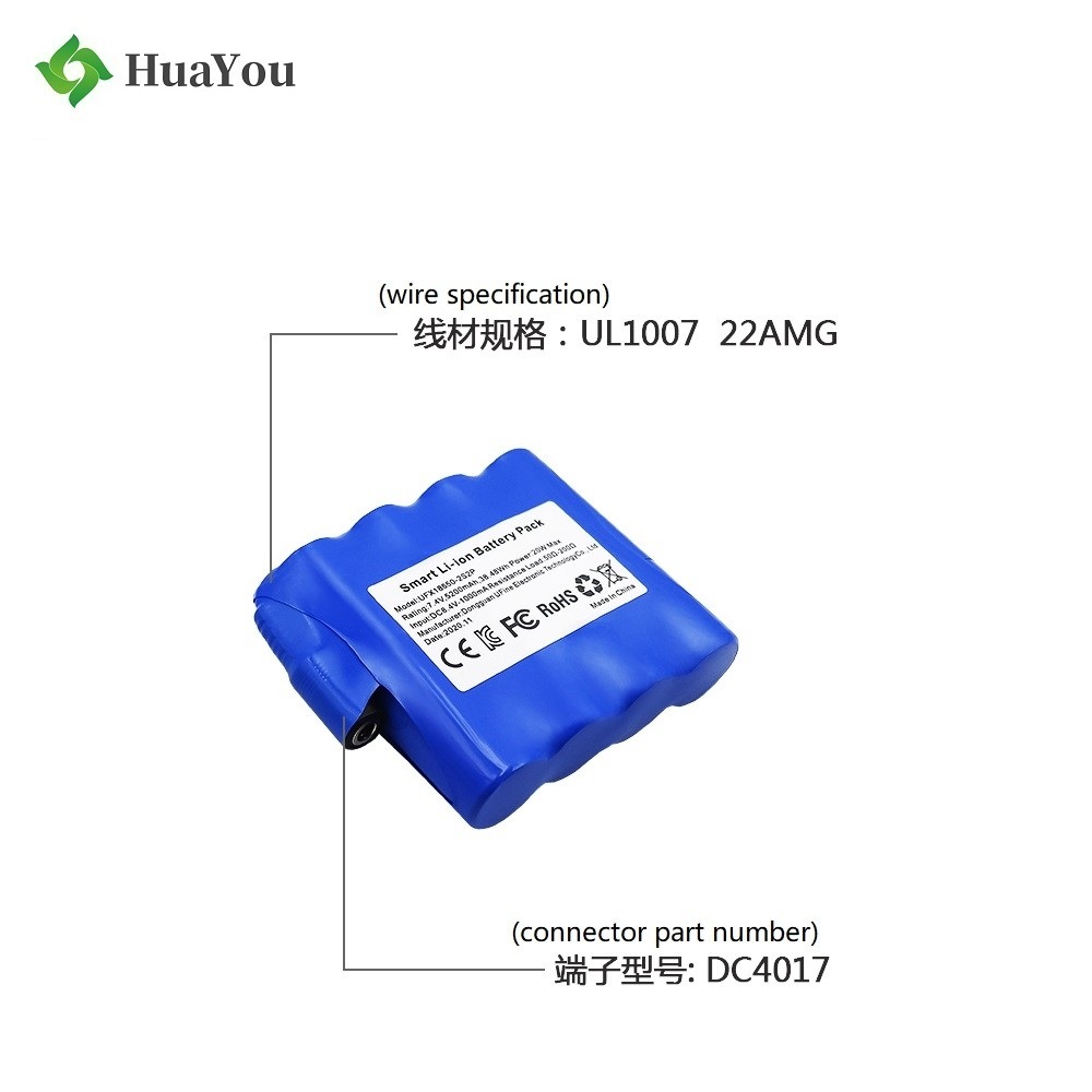 18650 Li-ion Battery Pack With KC, CE, FCC, RoHS Certification