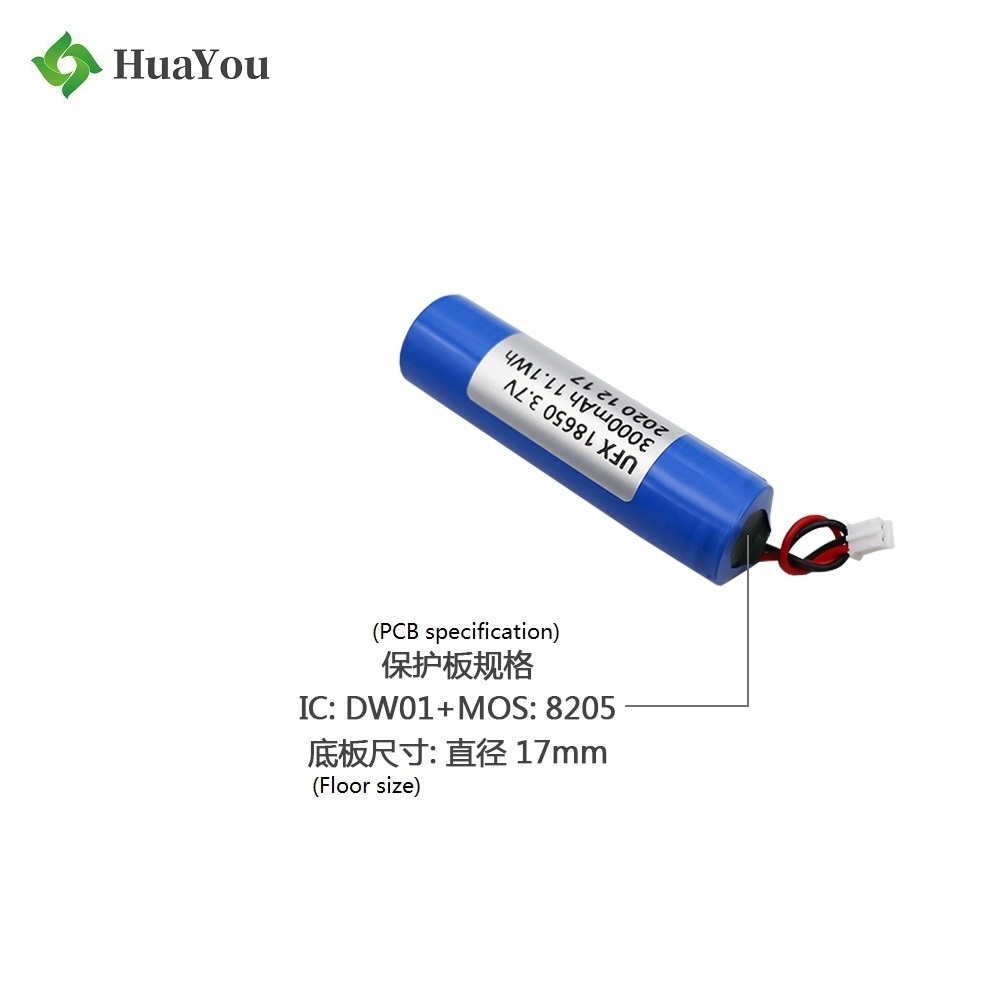 18650 3000mAh 3.7V Li-ion Battery