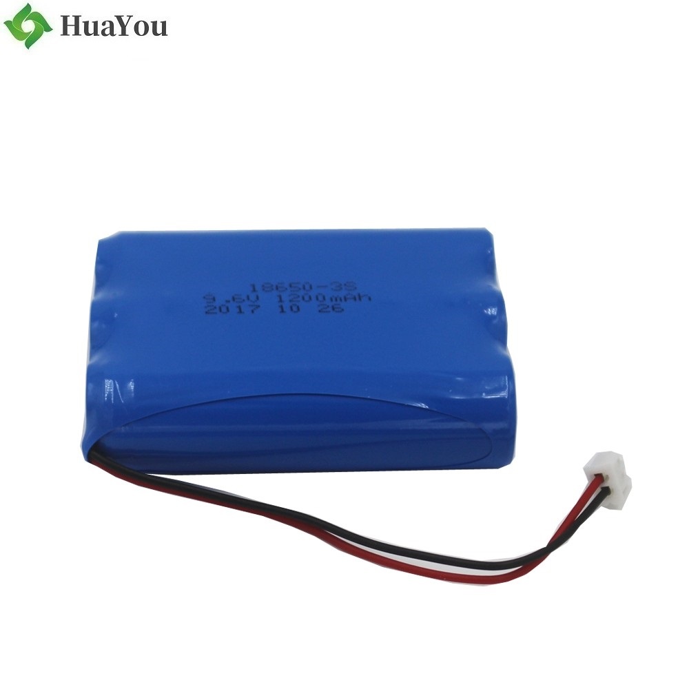 18650-3S 1200mAh 9.6V Rechargeable LiFePO4 Battery Pack