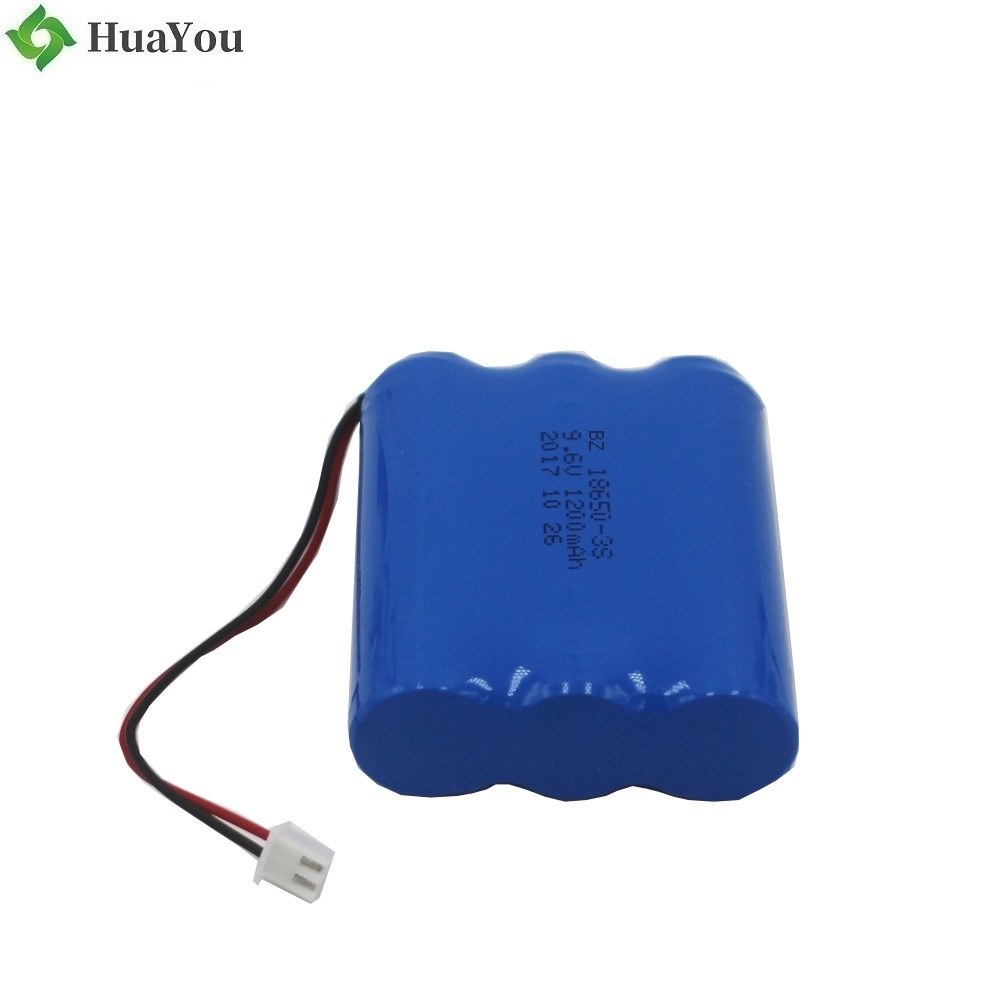 1200mAh 9.6V Rechargeable LiFePO4 Battery Pack