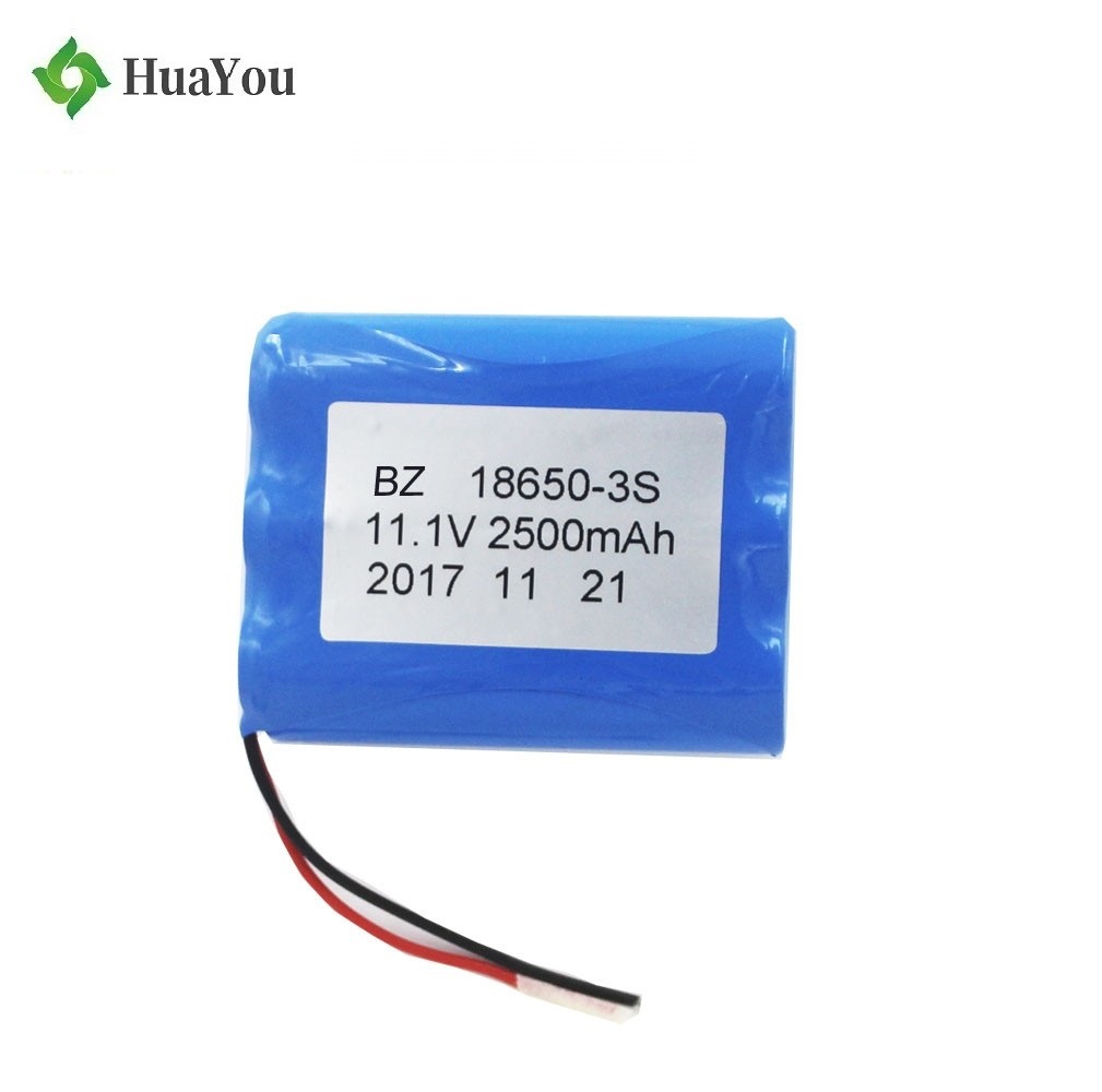 Cylindrical Battery BZ 18650 3S 2500mAh 11.1V Rechargeable Li-ion Battery