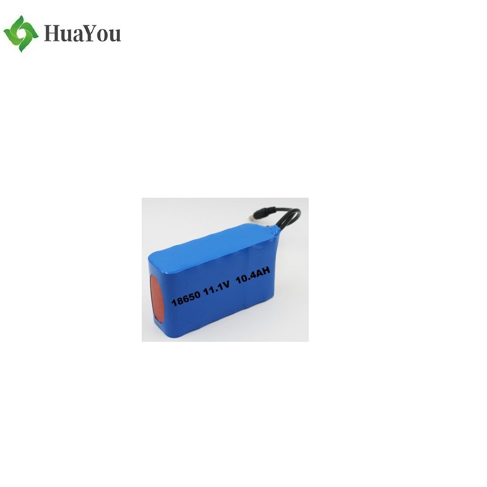 18650 3S4P 10.4Ah 11.1V Cylindrical Li-ion Battery Pack