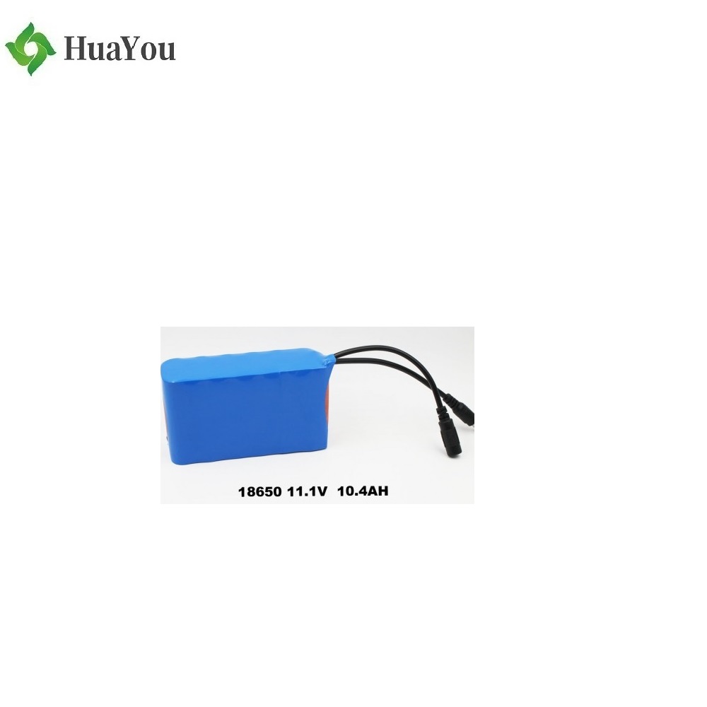 18650 3S4P 10.4Ah 11.1V Cylindrical Li-ion Battery Pack