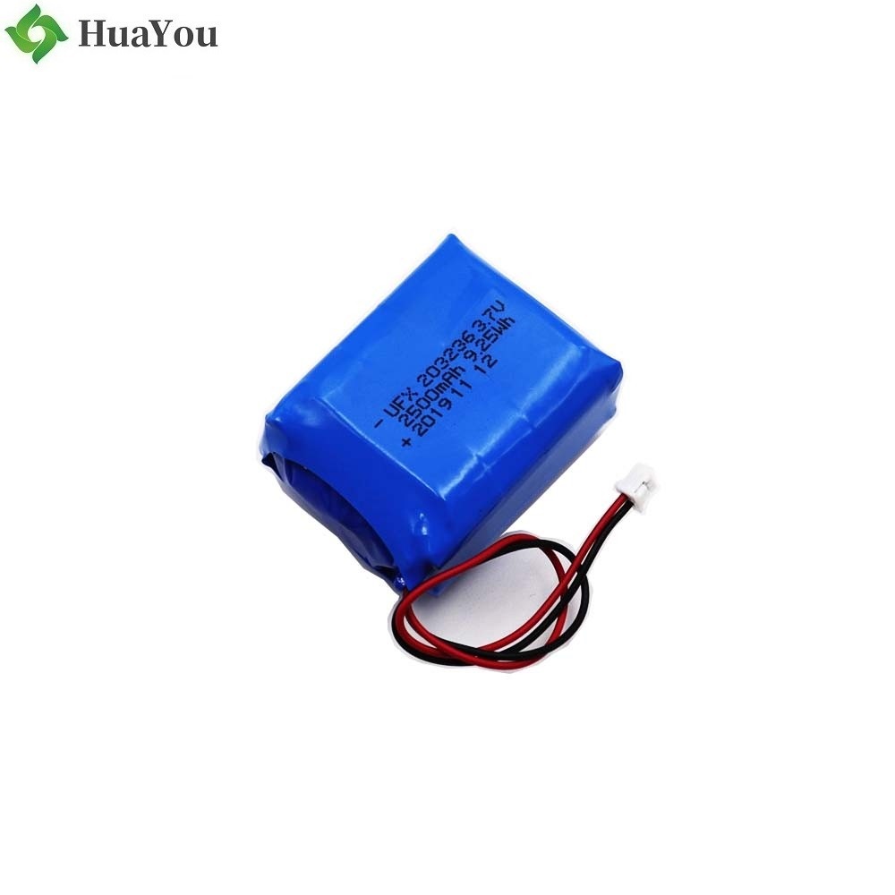 203236-2P 3.7V 2500mAh Li-Polymer Battery 