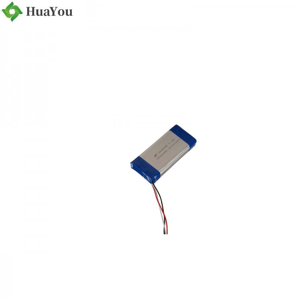 204095 7.4V 2600mAh Li-polymer Battery for Medical equipment