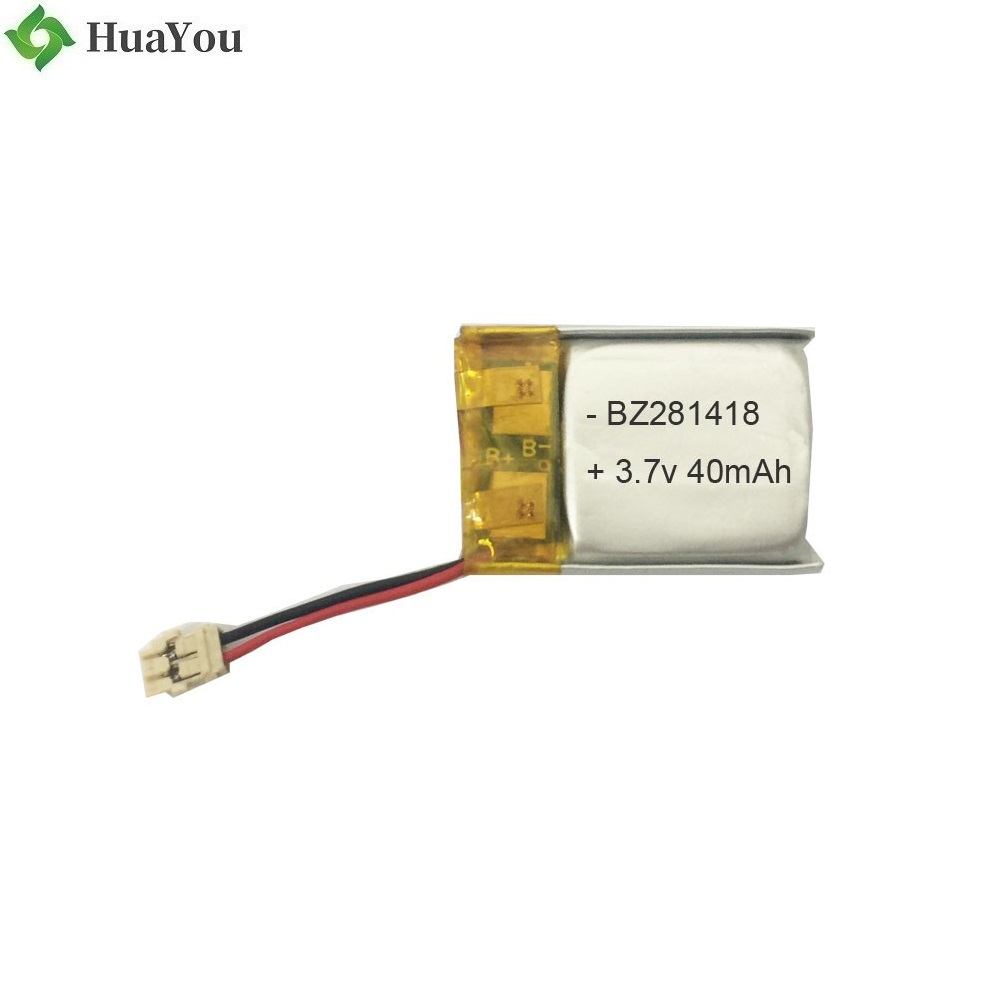 281418 40mAh 3.7V Rechargeable LiPo Battery