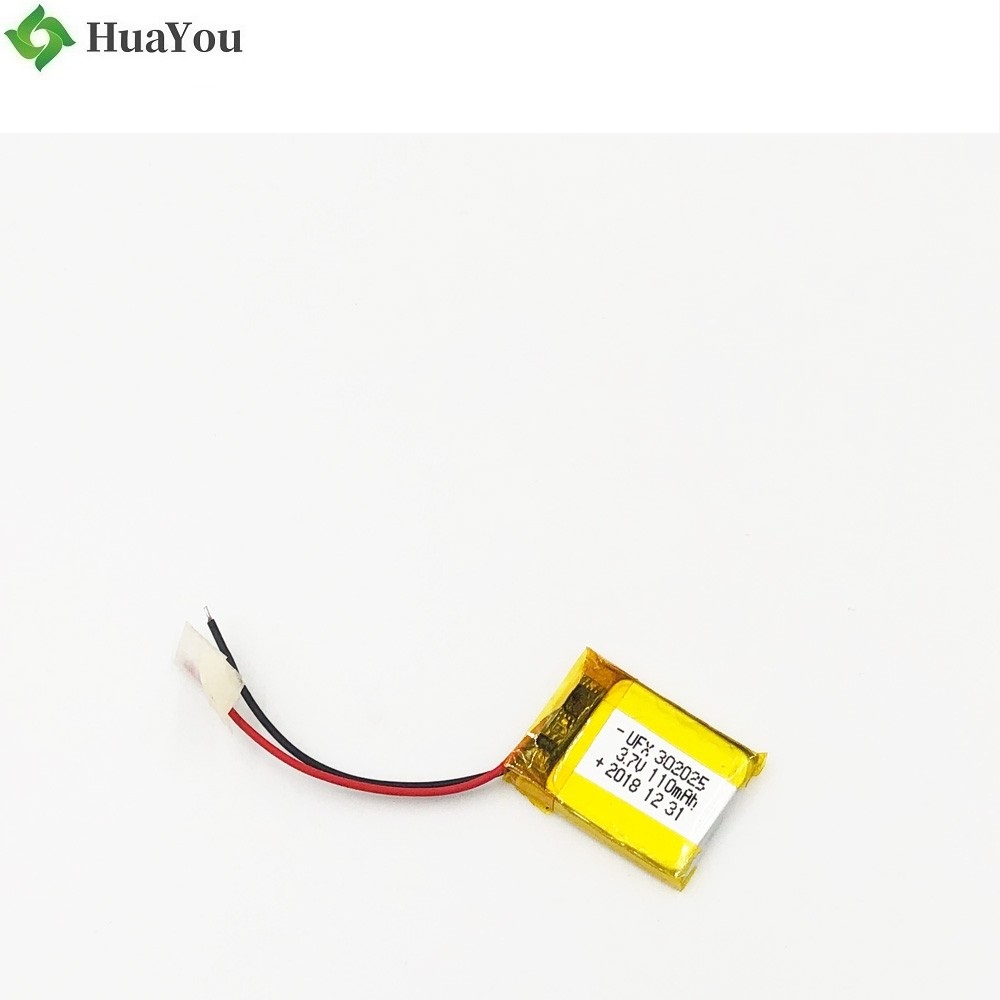 302025 110mAh 3.7V Li-Polymer Battery