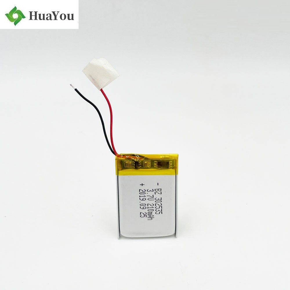 210mAh Rechargeable Smart Watch Lipo Battery