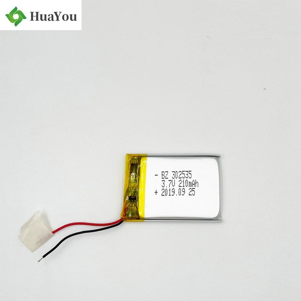 302535 3.7V 210mAh Lithium Polymer Battery