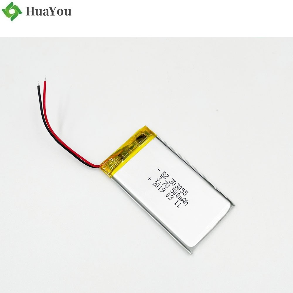  303055 500mAh 3.7V Lipo Battery with KC Certificate